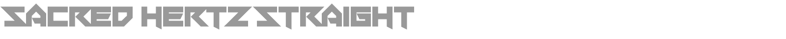 Sacred Hertz font preview